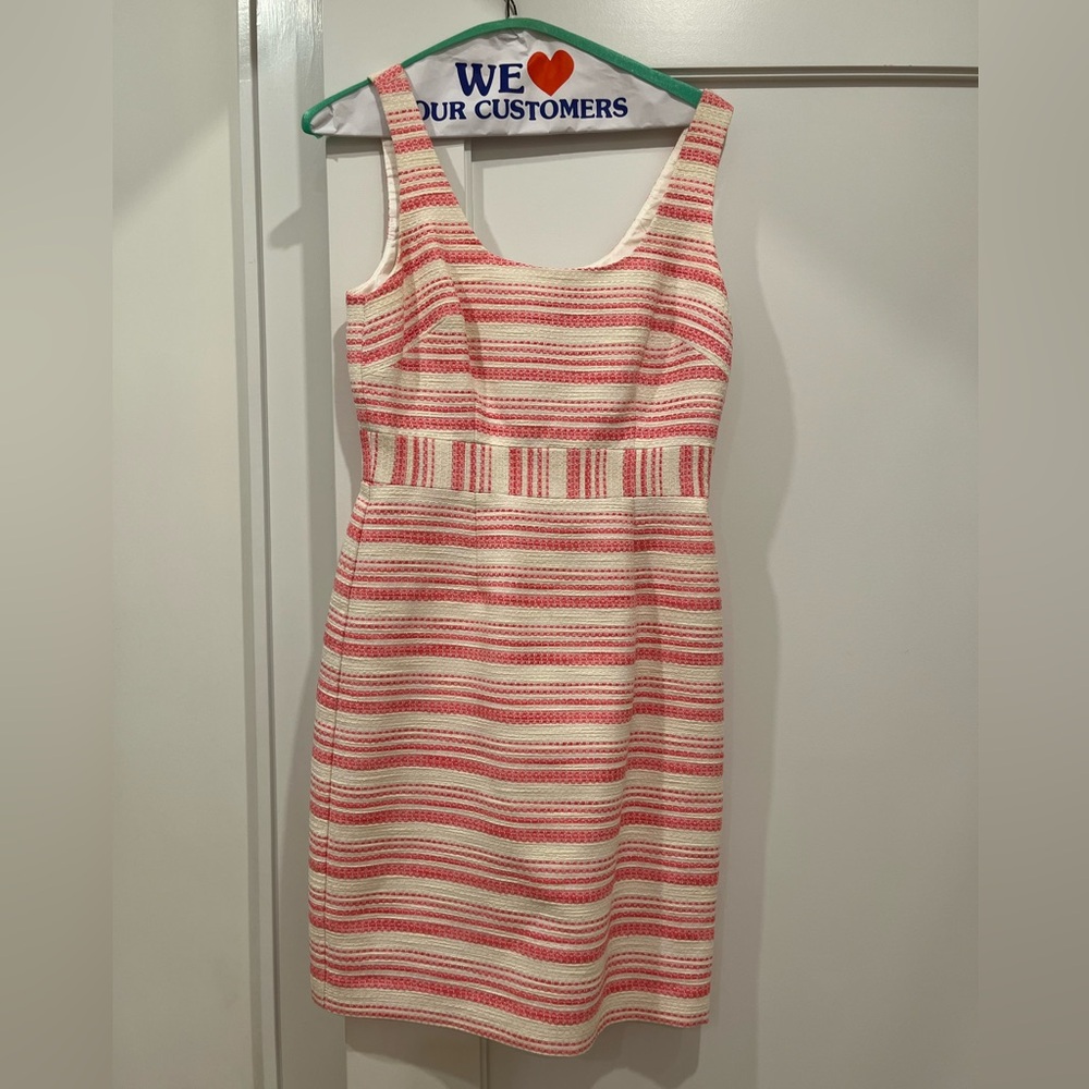 Trina Turk pink and white dress